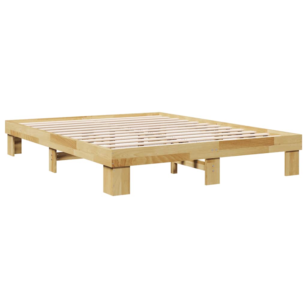 Sengeramme uten Madrass 140x200 cm Heltre Eik