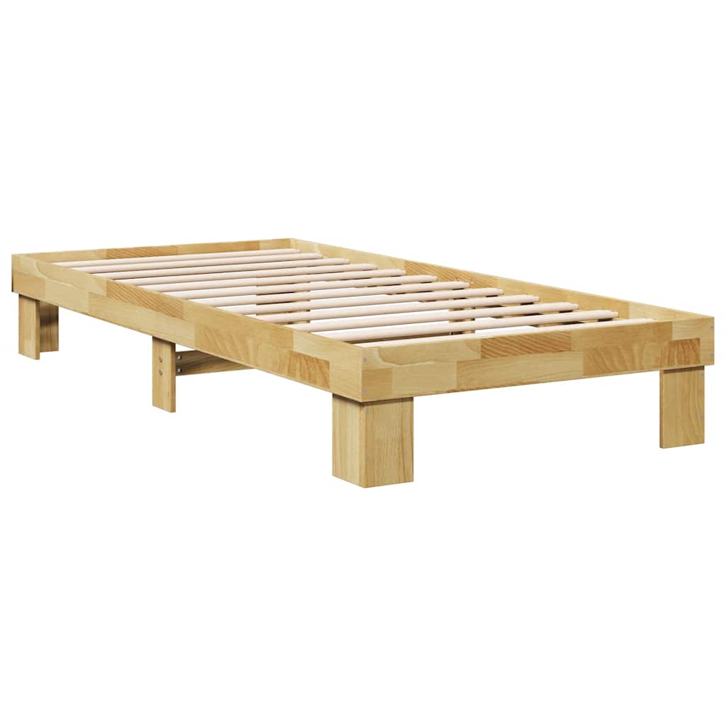 Sengeramme uten Madrass 75x190 cm Heltre Eik