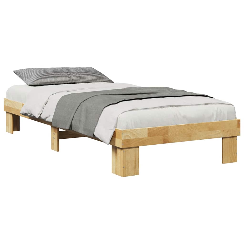 Sengeramme uten Madrass 75x190 cm Heltre Eik