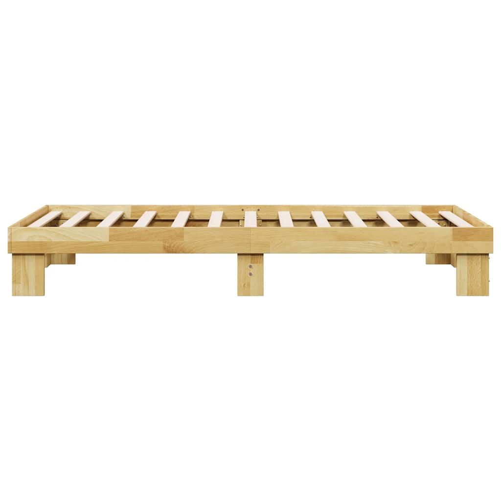 Sengeramme uten Madrass 75x190 cm Heltre Eik