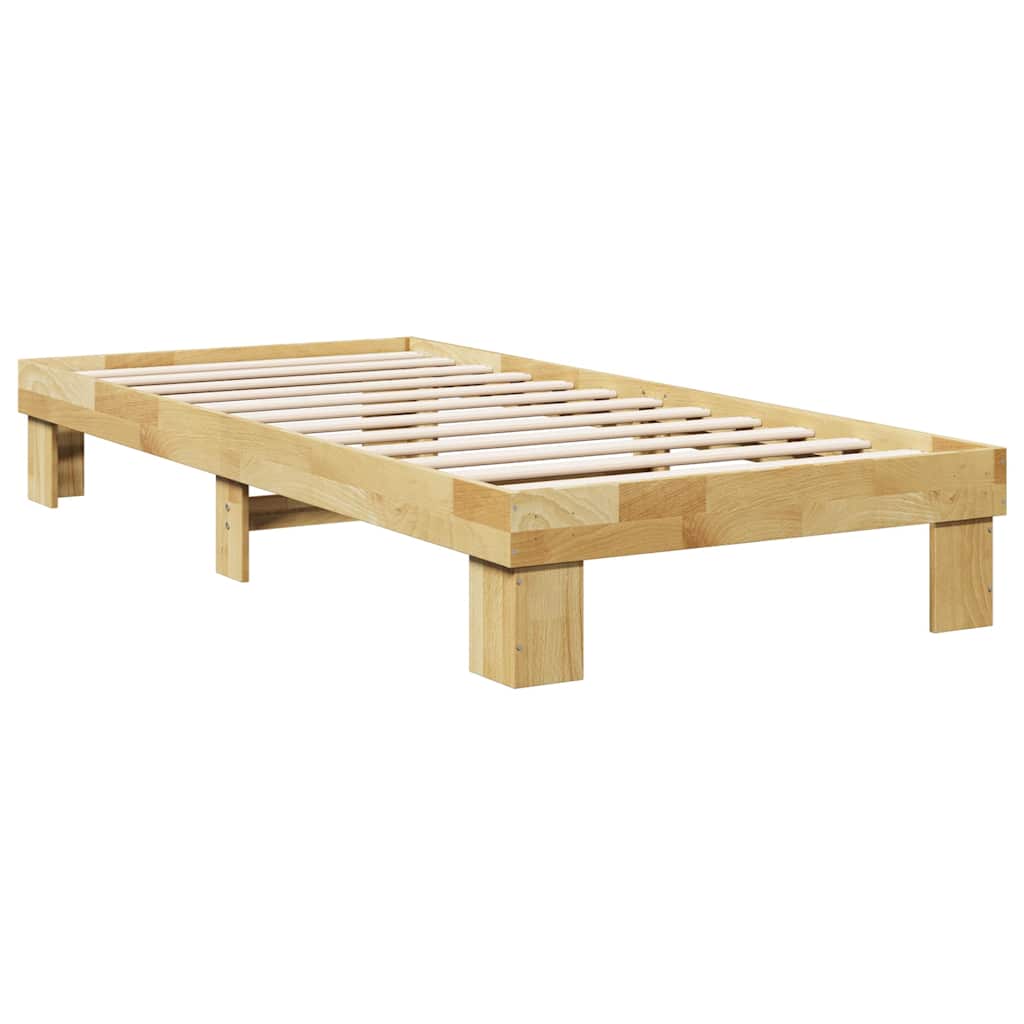 Sengeramme uten Madrass 75x190 cm Heltre Eik