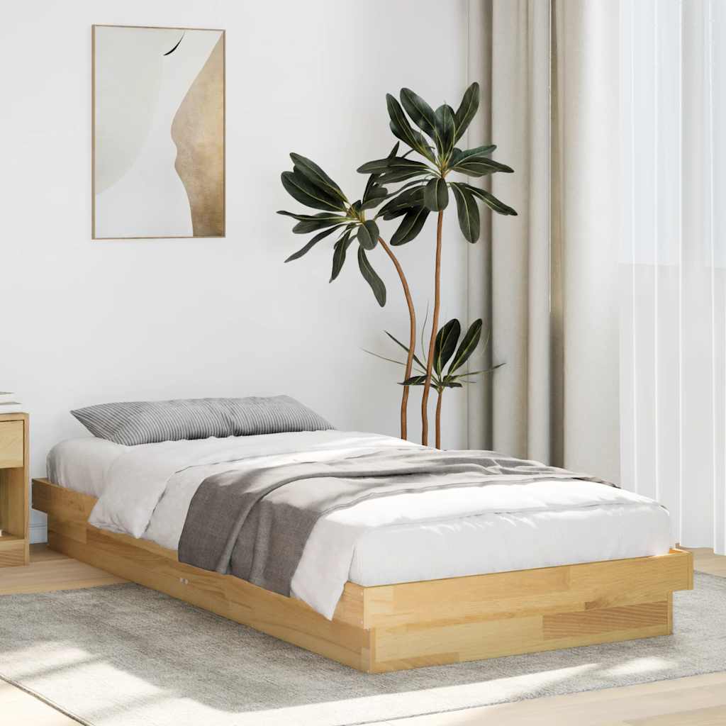 Sengeramme Uten Madrass 100x200 cm Helt Eik