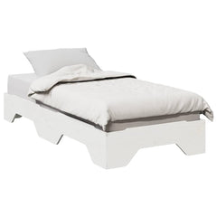 Sengeramme uten madrass stablebare hvit 75x190 cm heltre