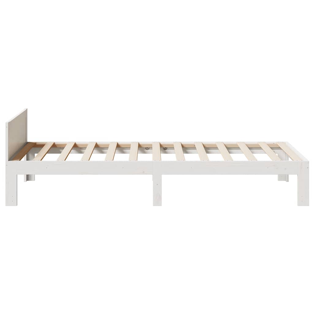 Sengeramme uten madrass hvit 90x200 cm heltre furu