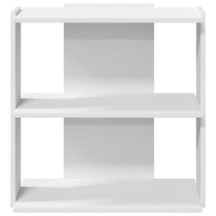 Bokhylle 3 etasjer hvit 60x30x60 cm konstruert tre