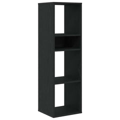 Bokhylle svart 34x31x112 cm konstruert tre