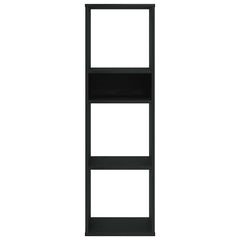 Bokhylle svart 34x31x112 cm konstruert tre