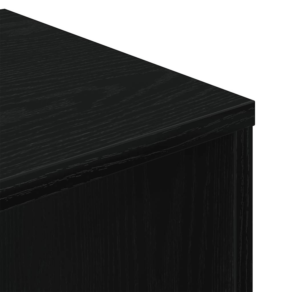 Bokhylle svart 34x31x112 cm konstruert tre