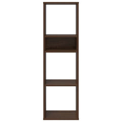 Bokhylle brun eik 34x31x112 cm konstruert tre