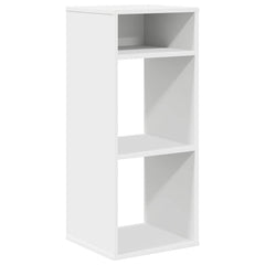 Bokhylle hvit 34x31x80 cm konstruert tre