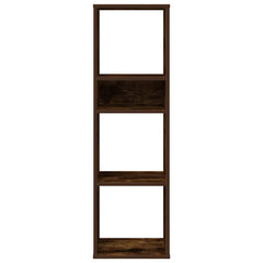 Bokhylle røkt eik 34x31x112 cm konstruert tre