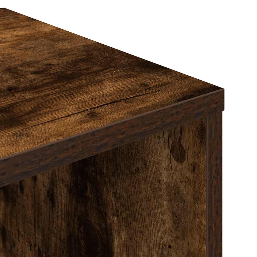 Bokhylle røkt eik 34x31x112 cm konstruert tre