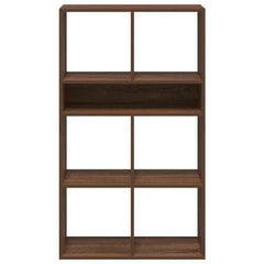 Bokhylle brun eik 66x31x112 cm konstruert tre