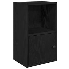 Bokhylle svart eik 31x24x52 cm konstruert tre
