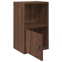 Bokhylle brun eik 31x24x52 cm konstruert tre