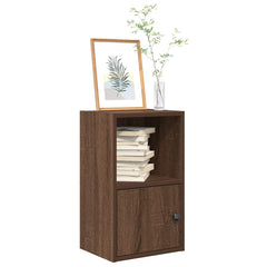 Bokhylle brun eik 31x24x52 cm konstruert tre