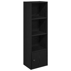Bokhylle svart eik 31x24x102 cm konstruert tre