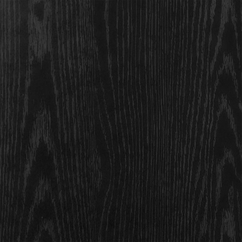 Bokhylle svart eik 40x24x77 cm konstruert tre