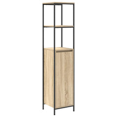Baderomsskap med hyller sonoma eik 36x35x165 cm