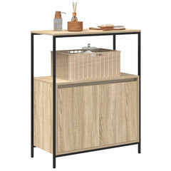 Baderomsskap med hyller sonoma eik 76,5x35x95 cm