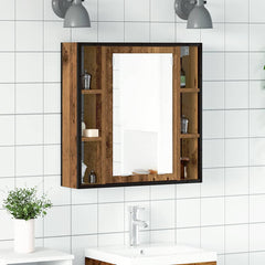 Baderomsspeil gammelt tre 60x16x60 cm konstruert tre