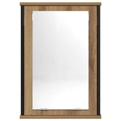 Baderomshylle med speil artisan eik 42x12x60 cm konstruert tre
