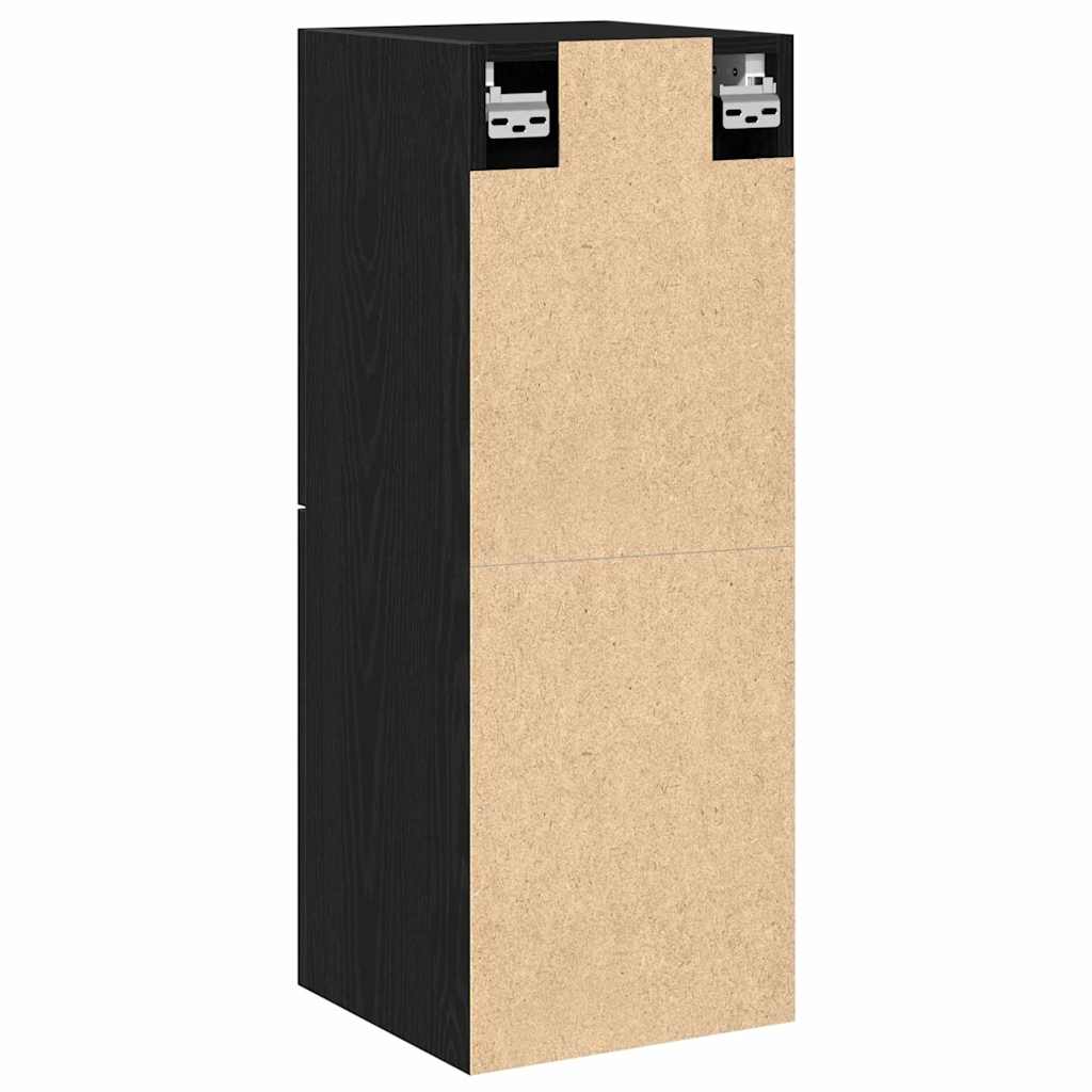 Baderomskap med dør Svart Eik 30 x 30 x 80 cm Konstruert tre