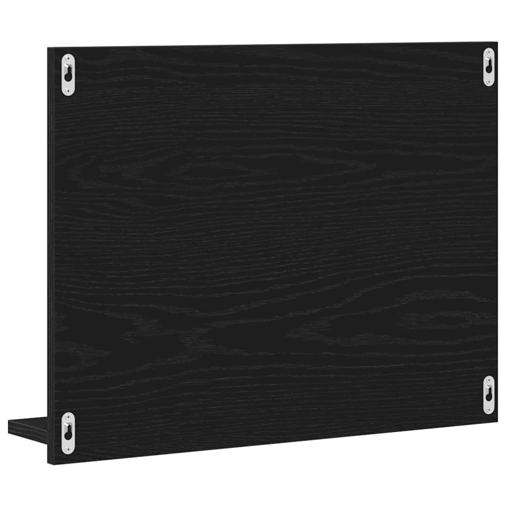 Baderomsspeil svart eik 60x10,5x45 cm konstruert tre