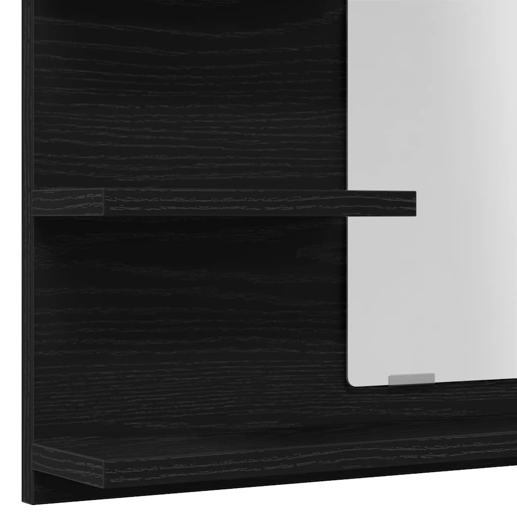Baderomsspeil svart eik 60x10,5x45 cm konstruert tre
