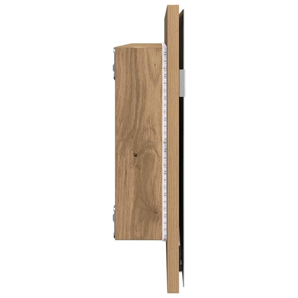 Baderomsspeil artisan eik 80 x 8.5 x 37 cm Konstruert tre