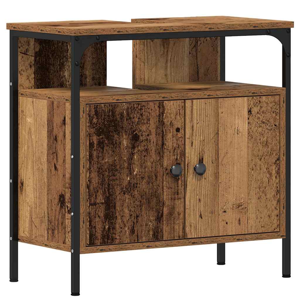 Baderomsspeilskap med hylle Brun 80 x 30 x 60 cm Konstruert tre