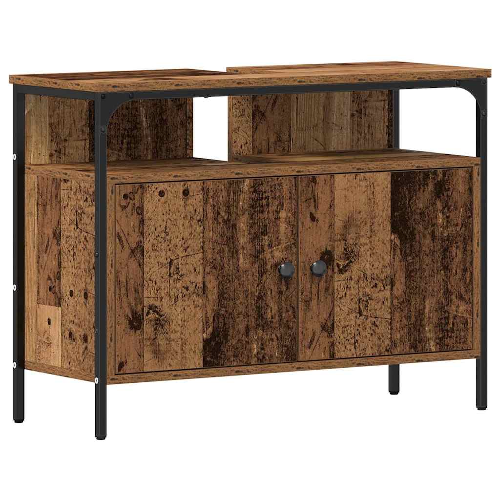 Baderomsspeilskap med hylle Brun 80 x 30 x 60 cm Konstruert tre