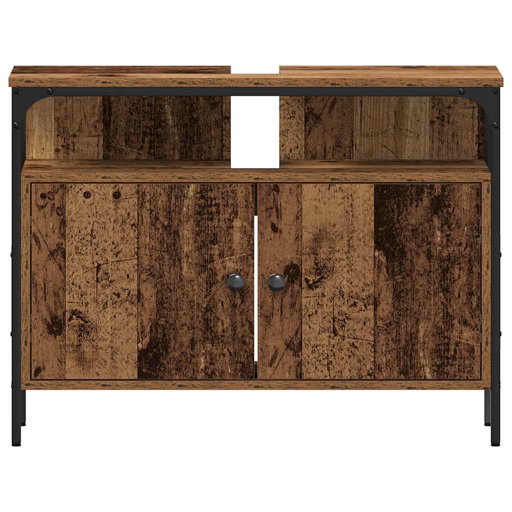 Baderomsspeilskap med hylle Brun 80 x 30 x 60 cm Konstruert tre