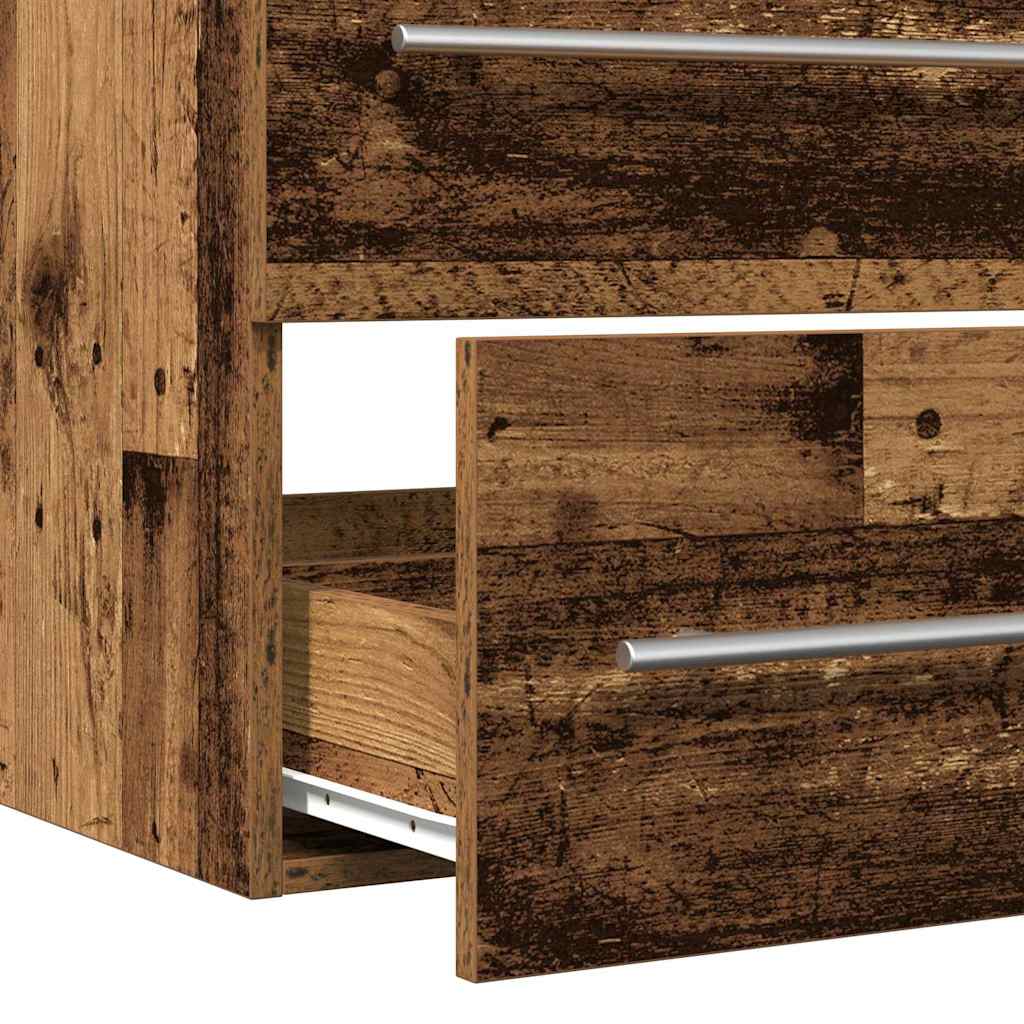 Baderomsvaskeskap Gammelt tre 80 x 38.5 x 48 cm Konstruert tre