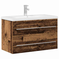 Baderomsvaskeskap Gammelt tre 80 x 38.5 x 48 cm Konstruert tre