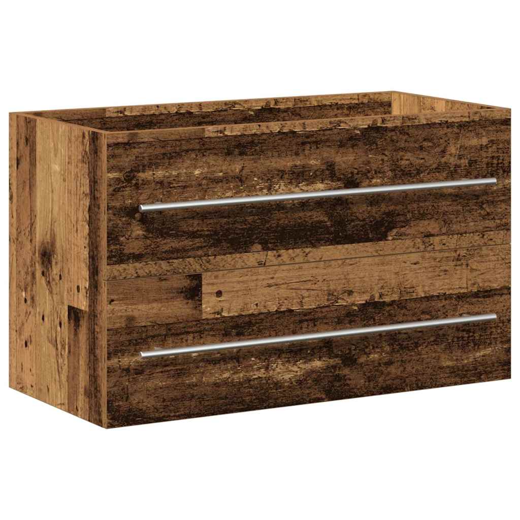 Baderomsvaskeskap Gammelt tre 80 x 38.5 x 48 cm Konstruert tre