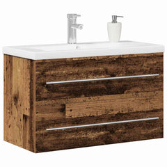 Baderomsvaskeskap Gammelt tre 80 x 38.5 x 48 cm Konstruert tre