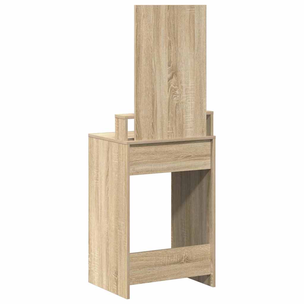 Sminkebord med skuffer - Sonoma eik - 50x41x140 cm