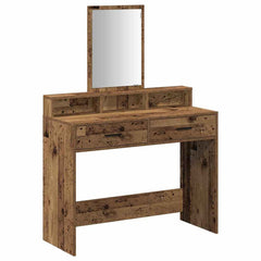 Sminkebord med skuffer Gamle treverk 100x41x140 cm