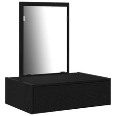 Sminkebord med skuff Svart 60 x 40 x 70 cm Konstruert tre