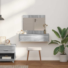 Sminkebord med skuff Grå 83 x 40 x 70 cm Konstruert tre