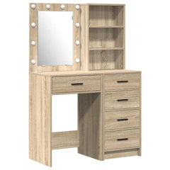 Sminkebord med skuff 2 pcs Brun 50 x 41 x 135 cm Konstruert tre