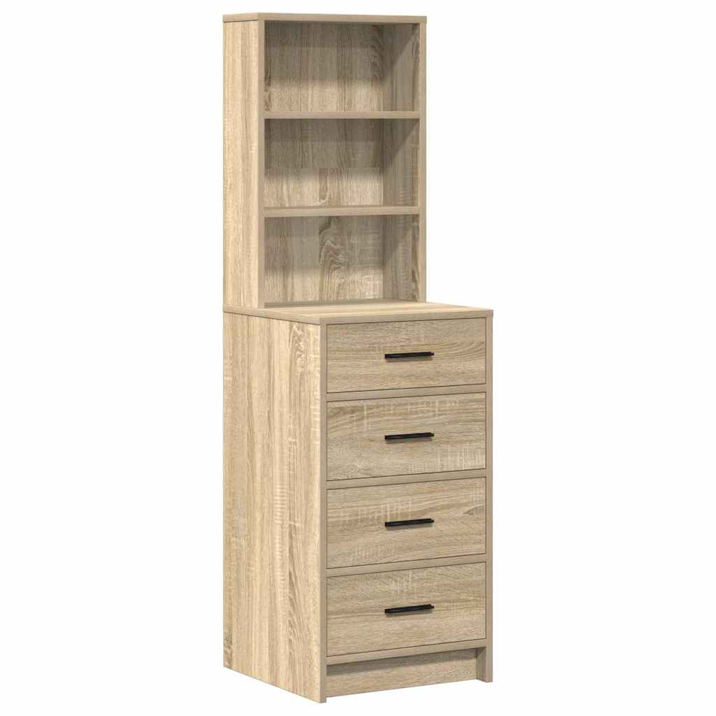Sminkebord med skuff 2 pcs Brun 50 x 41 x 135 cm Konstruert tre