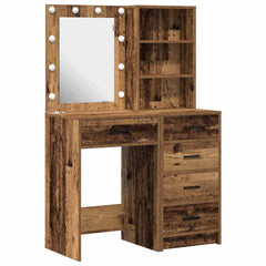Sminkebord med skuff 2 pcs Brun 50 x 41 x 135 cm Konstruert tre