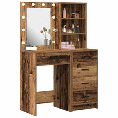 Sminkebord med skuff 2 pcs Brun 50 x 41 x 135 cm Konstruert tre