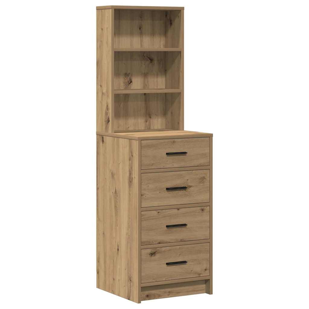 Sminkebord med skuff 3 pcs Brun 40 x 41 x 135 cm Konstruert tre