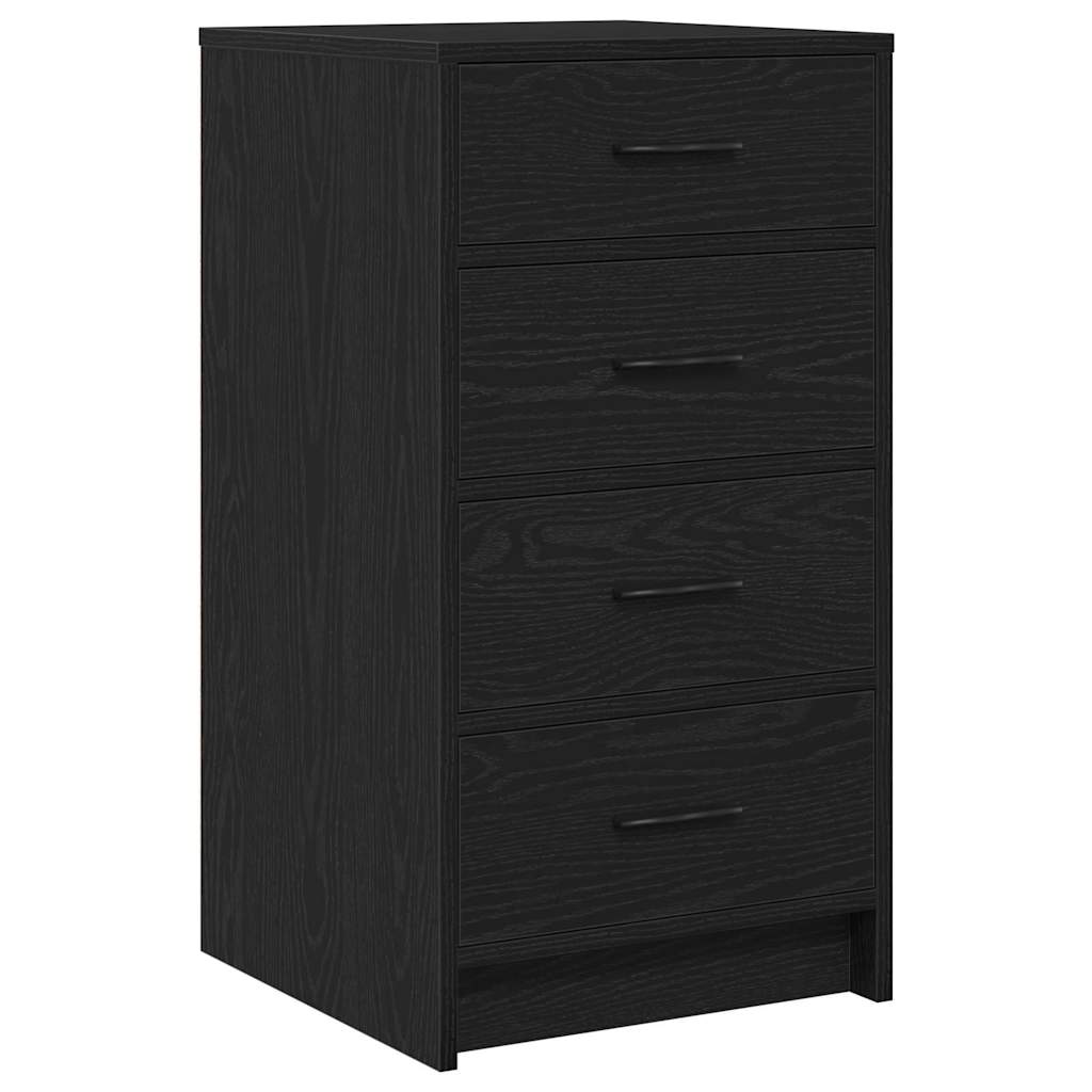 Sminkebord 3 pcs Svart 40 x 41 x 135 cm Konstruert tre
