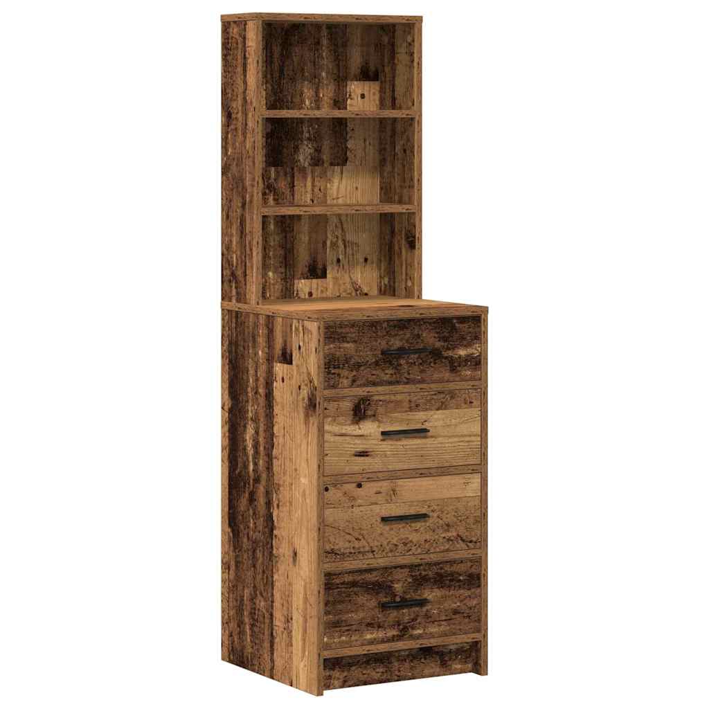 Sminkebord med skuff 3 pcs Brun 40 x 41 x 135 cm Konstruert tre