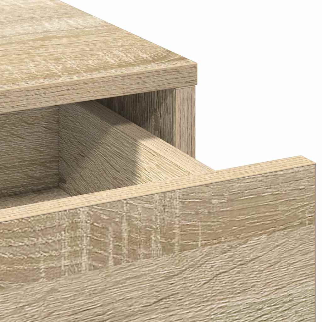 Sminkebord med skuff 2 pcs Brun 40 x 41 x 75 cm Konstruert tre