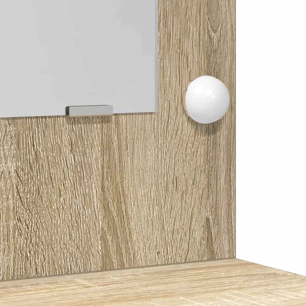 Sminkebord med skuff 2 pcs Brun 40 x 41 x 75 cm Konstruert tre